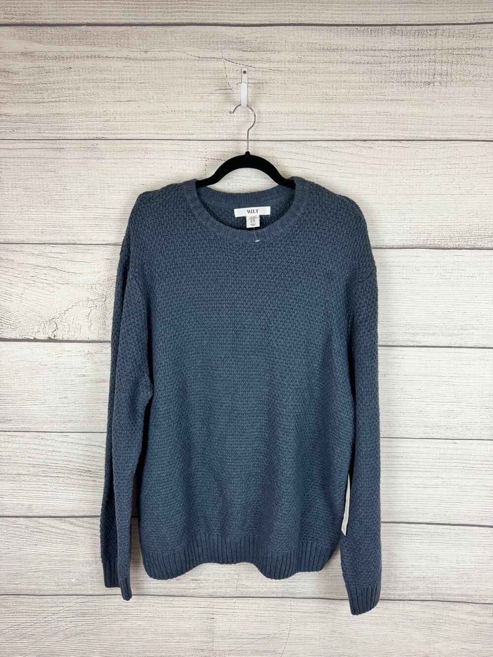 Wilt Women's Navy Blue Knit Crew Neck Sweater Size XXL
